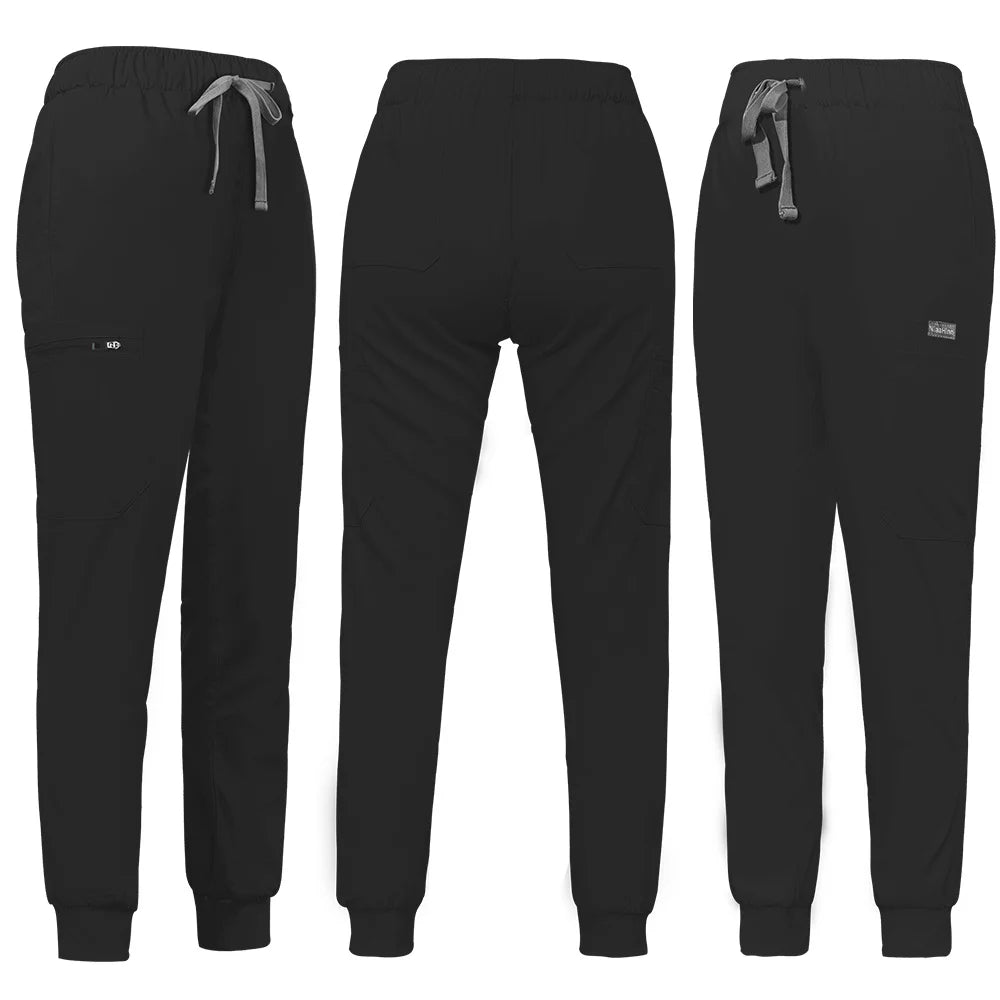 Unisex Jogger Pants Dentist Pants Solid Color Beauty Salon Nursing Men Jogging Pants Spa Uniform Pants Pet Medical Doctor Scrub