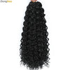 Beach Curl Crochet Hair Gogo Curl Crochet Hair 18 Inch Ombre Brown Blonde Bug Ginger T30 Synthetic Deep Wave Twist Crochet Braid