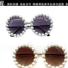 Pearl Round Sunglasses Women Small Frame Oval Vintage Sunglasses Luxury Brand Designer Elegant Retro Steampunk Sunglasses Men