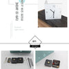 Creative Light Sensor Corner Wall Clock Square Simple Double Sided Wall Clock with Arabic Numeral Scale Analog Silent Wall Clock