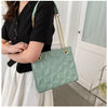 Ladies Fashion Large Capacity Chain Bag Retro Square Tote Bag Diamond Texture Shoulder Crossbody Daily Hundred Underarm Handbag