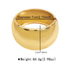 Minimalist Big Cuff Metal Bangles Men Hip Hop Punk Gold Silver Color Geometric Wide Spring Bangles For Women Bracelet Jewelry