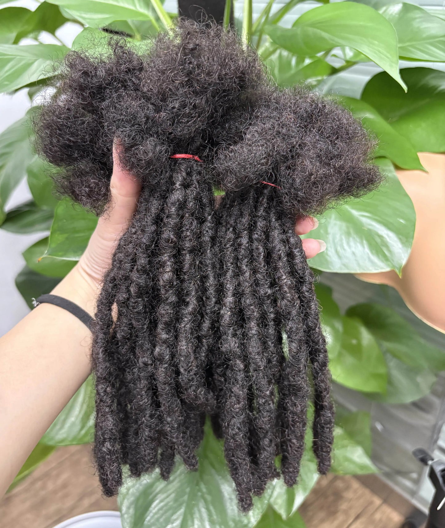0.6cm 4-8Inch Regular Loc Extension Human Hair 50 Strands Full Handmade 100% Human Hair Dreadlock Extensions for Men Women