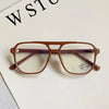 Retro Fashion Anti-blue Light Glasses Men Women Transparent Computer Glasses Frame Eyeglass Frame Flat Glasses Square Eyeglasse