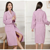 100% Cotton Couples Long Thick Absorbent Terry Bath Robe Kimono Men Light Weight Towel Bathrobe Sleepwear Women Hotel Gown Robes