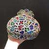 Newest Flower Vase Rhinestone Evening Bags Women Crystal Handbags Metal Chain Elegant Party Bags Luxury Designer Clutch Purse