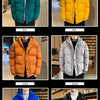 Men Harajuku Colorful Bubble Coat Winter Jacket 2024 Mens Streetwear Hip Hop Parka Korean Yellow Black Clothes Puffer Jackets