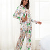 Matching Christmas Pajamas Set for Family Festive Tree Print Sleepwear for Mommy and Me Matching Tops and Pants for a Cozy