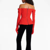 TWOTWINSTYLE Solid Designer Slimming Blazers For Women Slash Neck Long Sleeve Off Shoulder Temperament Coats Female Fashion New