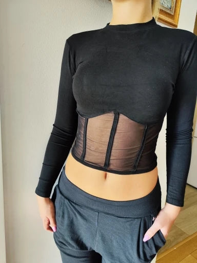 Summer Women T Shirt Girls T-Shirt Woman Clothes Long Sleeve Tops Spring Black Slim Tshirt Female Crop Top Tee Sexy Skinny Y2k