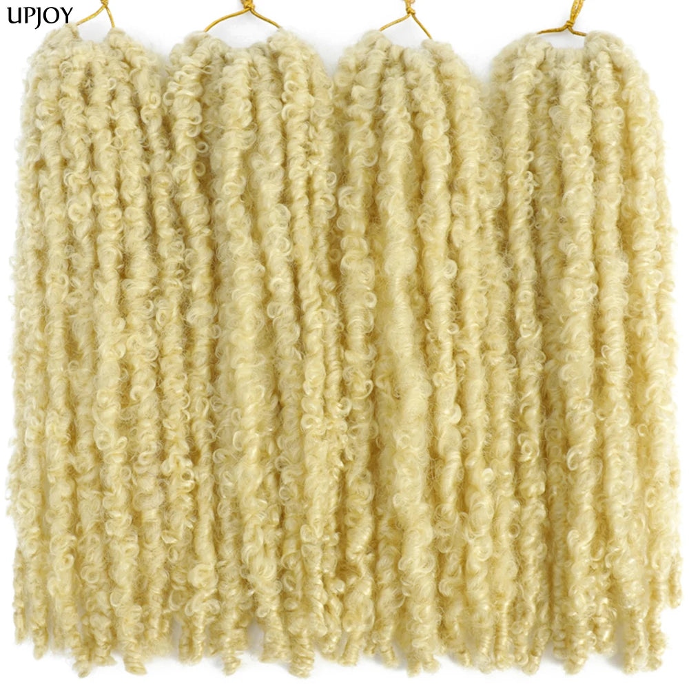 14 12 inch Butterfly Faux Locs Crochet Hair Braids Pre looped Distressed Goddess Butterfly Soft Locs Crochets Braids Cheveux Lok