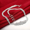925 Sterling Silver elegant Grape beads Bracelet necklace earrings Jewelry set for women Fashion Party wedding accessories Gifts