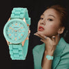 Women Watches 2025 New Fashion Luxury Brand Women's Watch Silicone Strap Quartz Wrist Watch For Female Relogio Feminino Zegarki