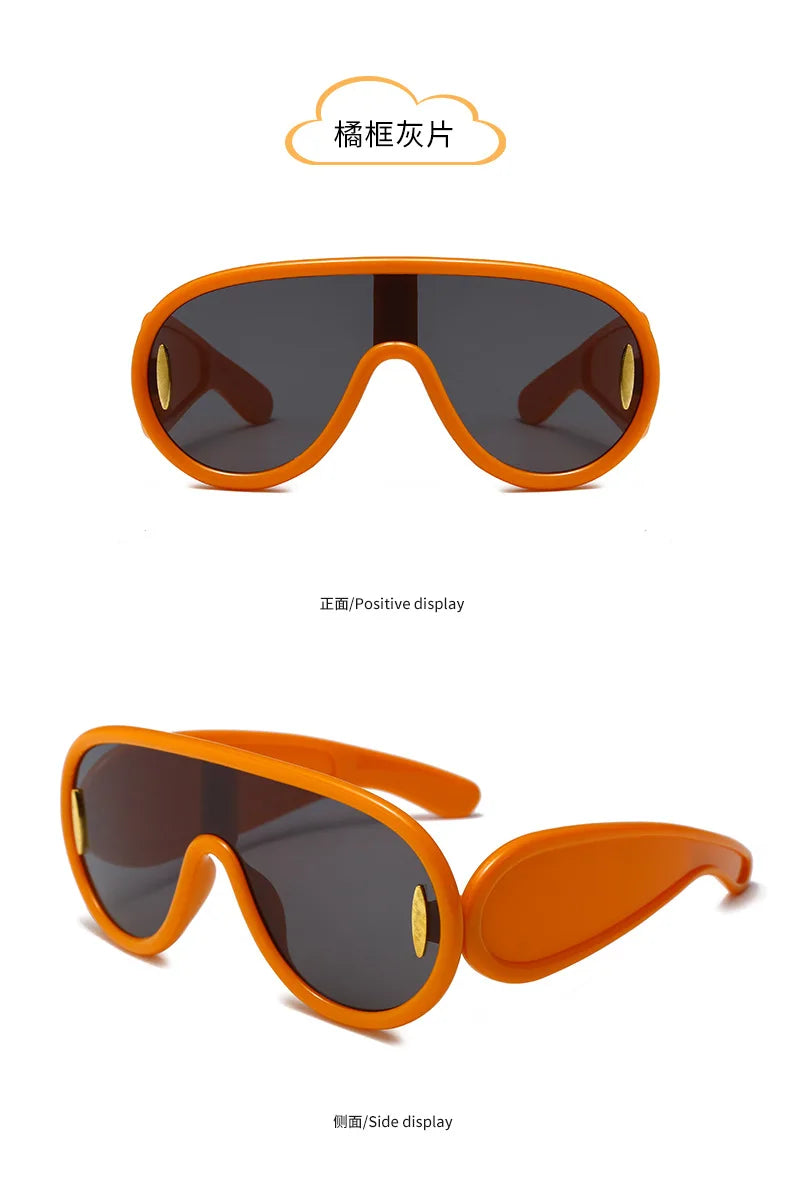 Large Frame Integrated SunShade Large Face SunglaSSeS, Children's Fashionable Toad Mirrors, Personalized SunglaSSeS