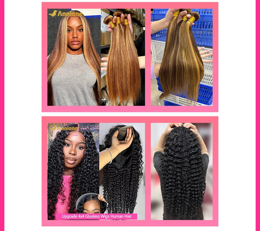 Annione 13x4 Straight Frontal Lace Only Real HD Transparent Lace 4x4 5x5 Closure 100% Brazilian Human Hair HD Pre plucked Lace