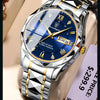 POEDAGAR Top Brand Luxury Man Wristwatch Waterproof Luminous Date Week Men Watches Stainless Steel Quartz Men's Watch Male reloj