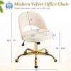 Cute Desk Chair with Wheels, Comfy Armless Swivel Vanity Task Chair for Women/Girl/Kids, Nail Tech for, Office Chairs