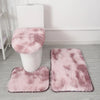 3PCS/set Solid Color Home Carpets Toilet Lid Cover Rugs Kit Non-slip Foot Mat for Bathroom Floor Bath Rug Foot Mat