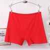 3pcs Cotton Women Panties Lady Plus Size Boxer Underwear High Waist Briefs Solid Color Female Shorts Safety Panty