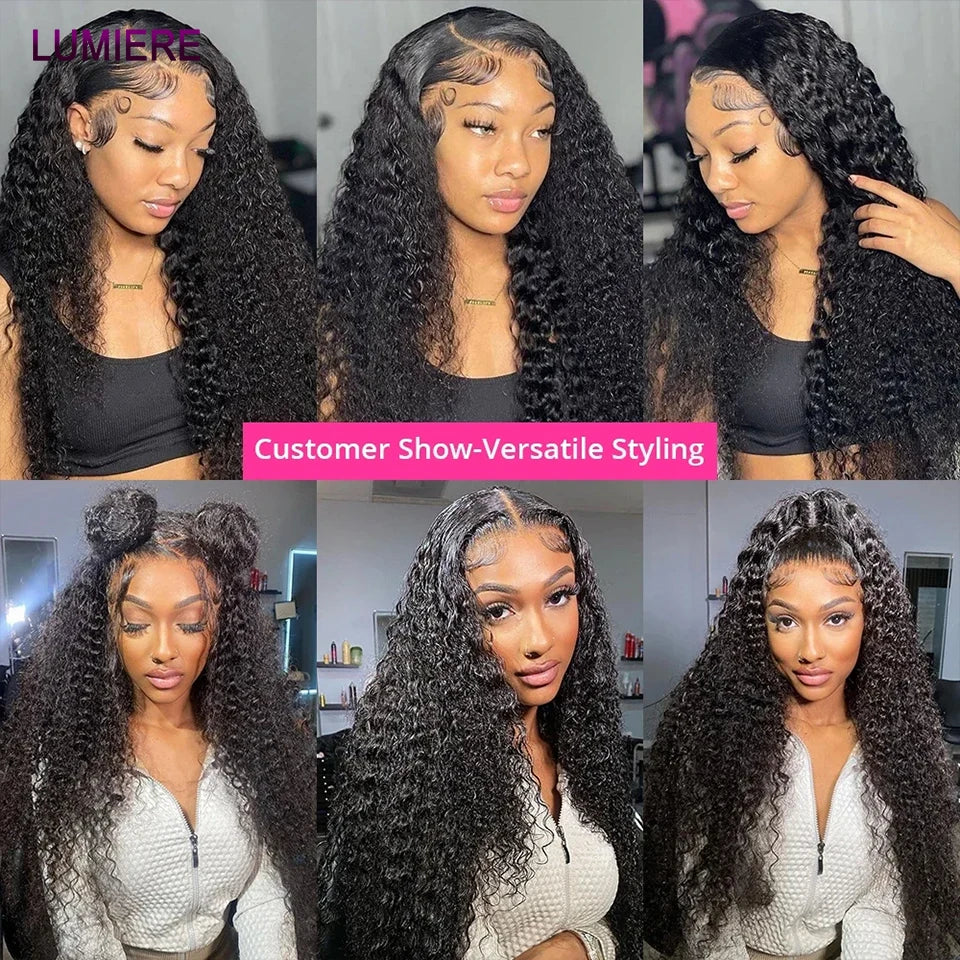 Deep Wave Human Hair Bundles 3/4 Bundles Deal Malaysian Hair Weaves 100% Rew Curly Human Hair Extensions 8-40 inch Virgin Hair