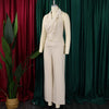 C8604 Foreign Trade Women's Fashionable Sexy Chain Collar Wide Leg African Jumpsuit Casual Style Long Dress For Ladies