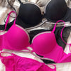 2 Pieces Sexy Underwear Set for Women Classic Cross Hollow Bra Sparkle Rhinestones Lingerie Deep V Push Up Brassiere Set