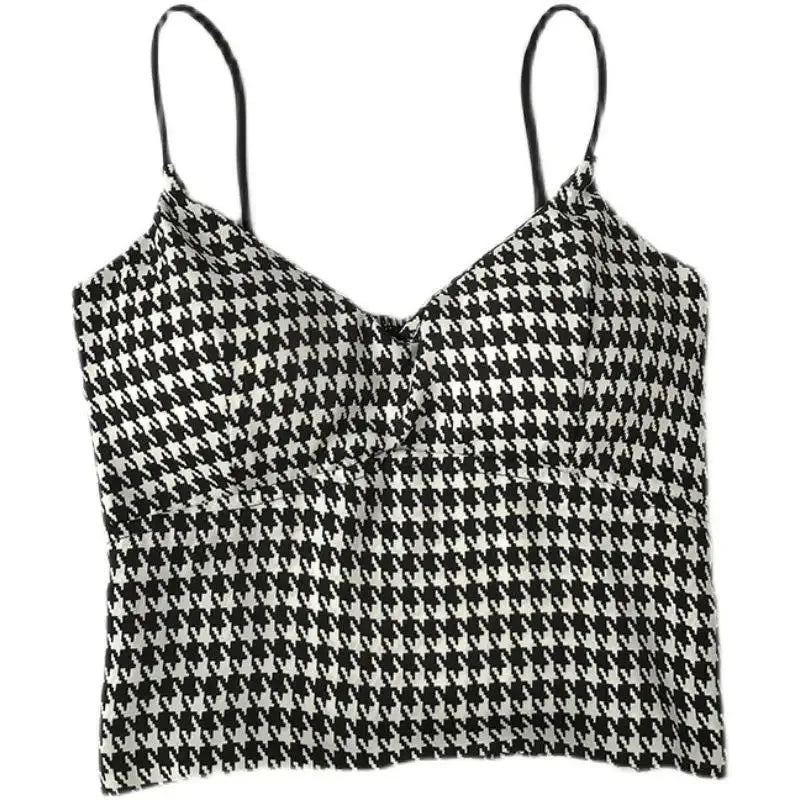 Crop Top Women Sexy Wireless Push Up Padded Tank Top Slim Was Thin Sports Summer Camisole 2023 New