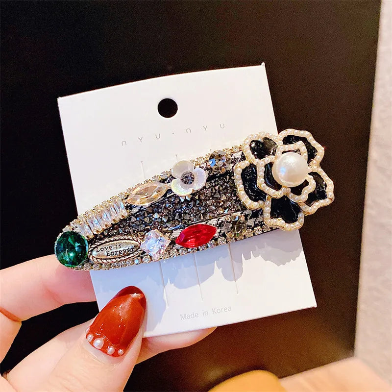 Luxury Jewelry Camellia Pearl Women Hair Clips Hair accessories for women