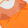 Bodycon Women Backless Lace Up Halter See Through Sequins Mesh Patchwork Sexy Party Dress Feather Hem Fashion Night Club Dress
