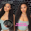 Wow Angel 13x6 HD Lace Frontal Wigs Water Wave Wigs Pre Plucked Human Hair Wigs Melt Skins Curly Brazilian Hair For Women