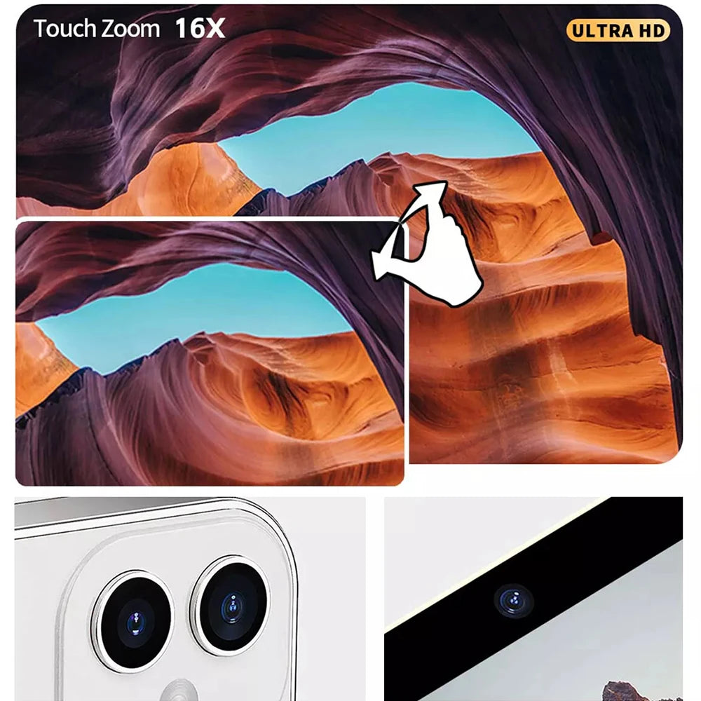 64GB D6 Digital Camera 4K HD Camera Recorder Music Player Touch Control Screen Vlogging Camera Night Vision 64MP Camcorder
