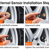 JMCQ USB Android TPMS Tire Pressure Monitoring System Display Alarm System Internal External 5 Sensors For Car Navigation Radio