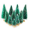5/8pcs Mini Christmas Trees Small Artificial Christmas Tree Ornament Cedar Pine Sisal Tabletop Merry Christmas Party Decoration
