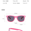 2024 New Trendy Cool Children's Colorful Shiny Square Sunglasses Girls Trendy Fashionable Cute Sun Glasses Kids Eyewear