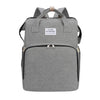 Fashion Mommy Backpack Multifunction Foldable Baby Bed Bags Large Capacity Portable Milk Bottle Diaper Double Shoulder Mom's Bag