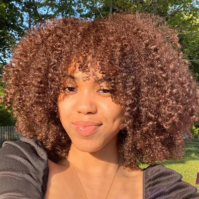 250D Brown Color Afro Kinky Curly Human Hair Wigs with Bangs Wear to go Glueless Wig Remy Brazilian Short Curly Human Hair Wig