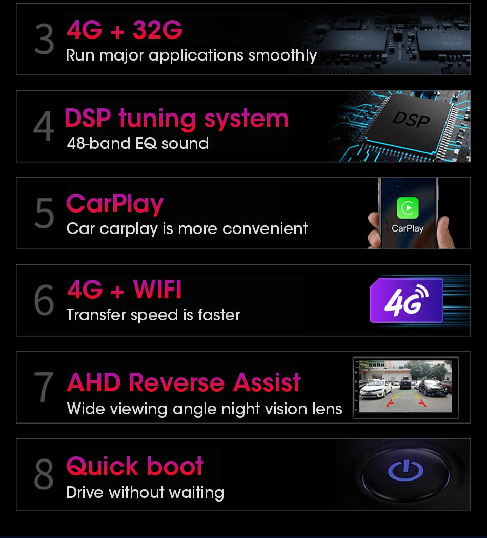 Universal 7 9 10″ 2 din Android 12 Car Radio Multimedia Video Player For Nissan Kia Honda Toyota Volkswagen 4G DSP Carplay Auto