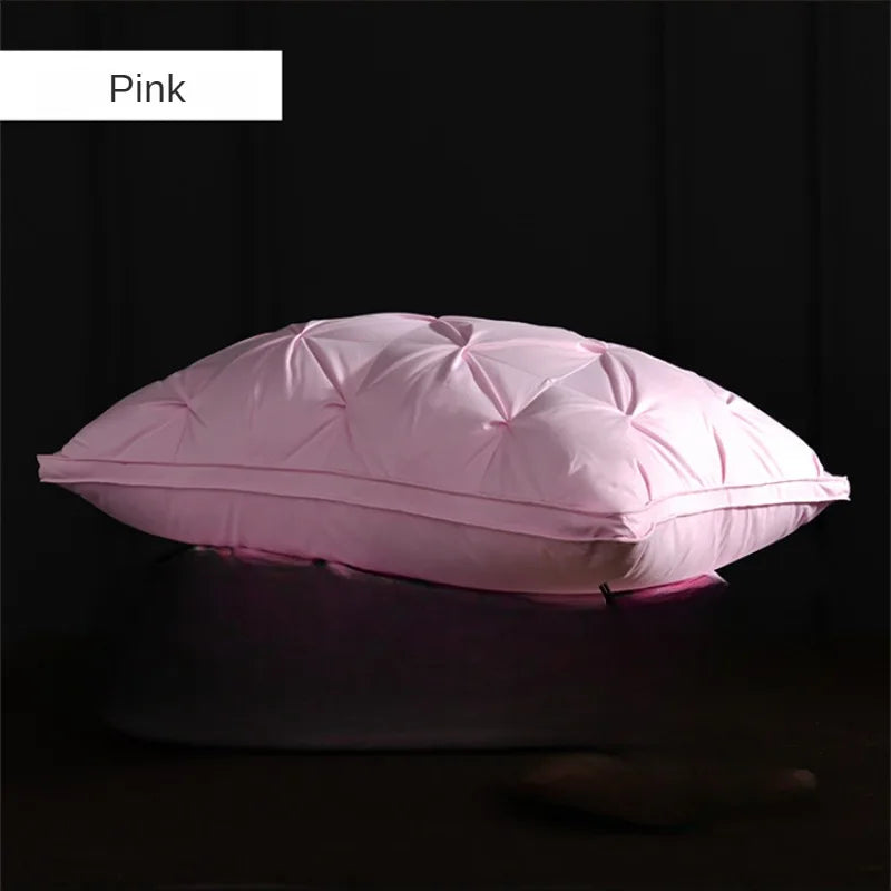 95% Goose Down Pillow White Cotton PillowCover Rectangle Bedroom Sleep 5-Star Hotel Pillow Low-Mid-high Pillows for Sleeping