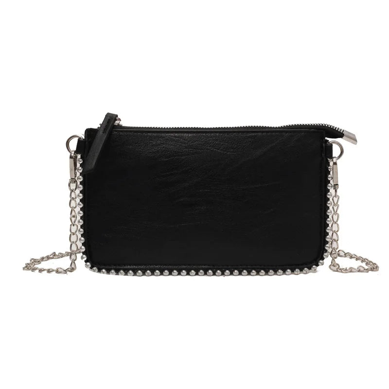 Solid color Design Crossbody Bags For Women Fashion Chain Mobile Phone Purses Fashion Shoulder Messenger Bag Sac A Main Female