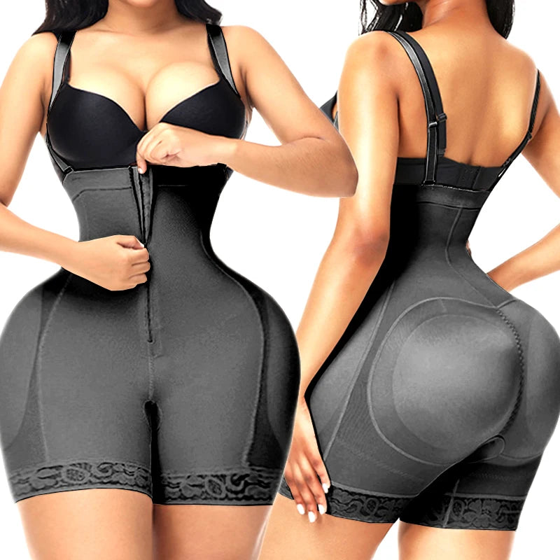 AfruliA Bodysuit Shapewear Padded Hip Enhancer Bra Cushion Butt Lifter Sexy Back Body Shaper Jumpsuits Fajas Colombianas Girdles