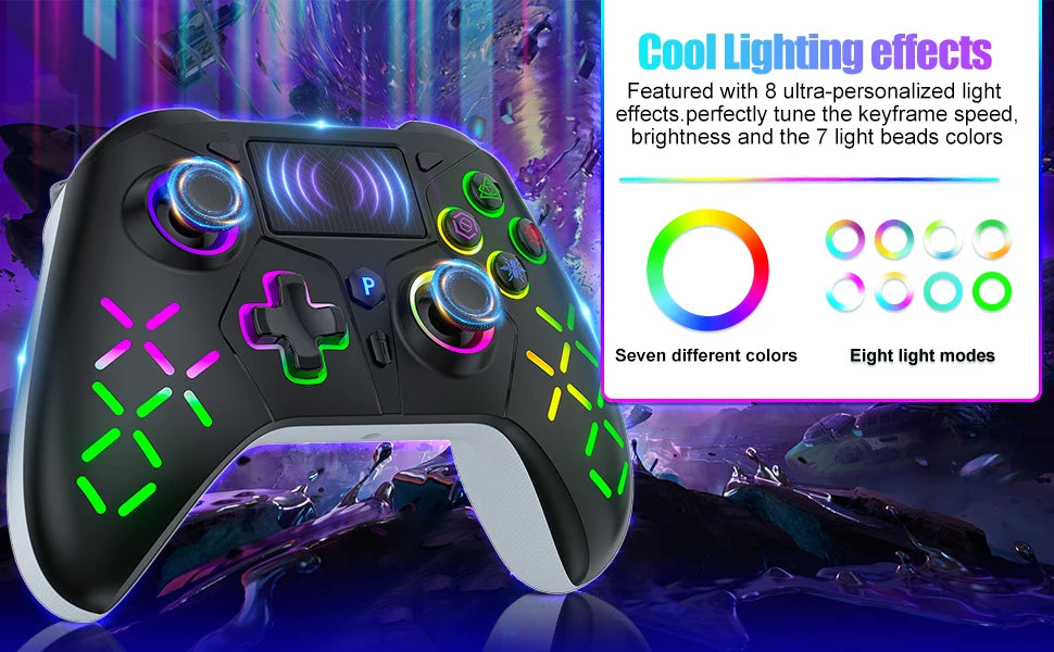 Playstation 5 Controller For Ps5/Ps4/Ps3/Nintendo Switch/Pc Gamepad Console With Turbo Dual Sense Vibrate Programming Function