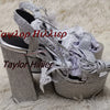 Platform Crystal Chunky Heels Sandals With Bow Cross-Strap Bling Elegant Glitter Silver Sandals Women Summer Butterfly Shoes