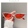 Fashion CAT EYE Rhinestone Bling Sunglasses Women Vintage Brand Luxury Small Frame Ladies Gradient Sun Glasses Oculos UV400