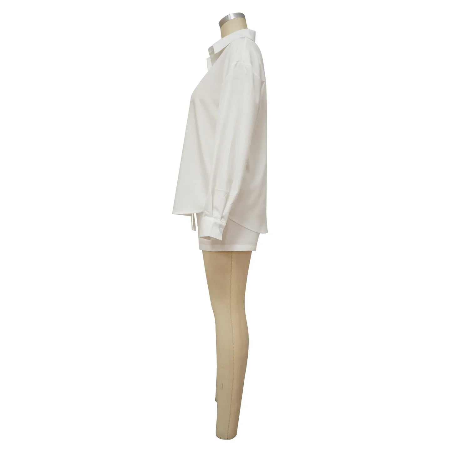 Women Summer 2 Pieces Outfits Solid Color  Short Sleeve High Waist Wrap Crops Tops and High Waist Shorts Set