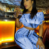 Women Sexy Bodycon 2 Piece Outfits V Neck Zip Up Long Sleeve Crop Top Midi Dress Skirt Set Plus Size Party Club Clubwear