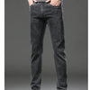 Winter Fleece Thick Warm Jeans Men's Slim Straight Elastic Denim Pants Casual Male Clothing Fashion Plush Trousers
