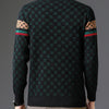 Brand 2023 Autumn High End Mens Velvet Knit Sweater Tops Designer Classic Casual Wool Pullover Fashion Soft Warm Winter Clothing