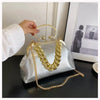 2024 Luxury Women Gold Green Chain Messenger Bags PU Leather Shoulder Bags Shell Clip Designer Handbag And Purse Wedding Clutch