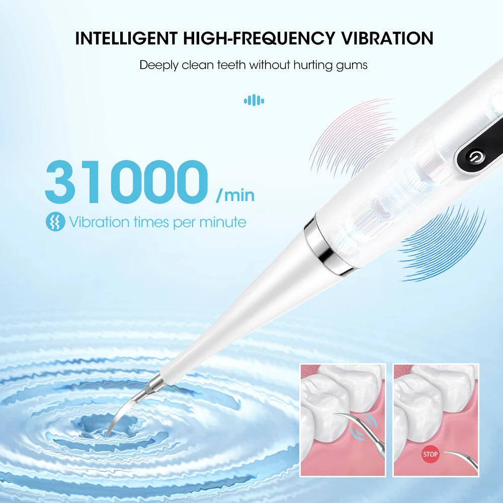 Home Calculus Remover Dental Scaling Electric Scaler Sonic Smoke Stains Tartar Plaque Teeth Whitening Dental Scaler