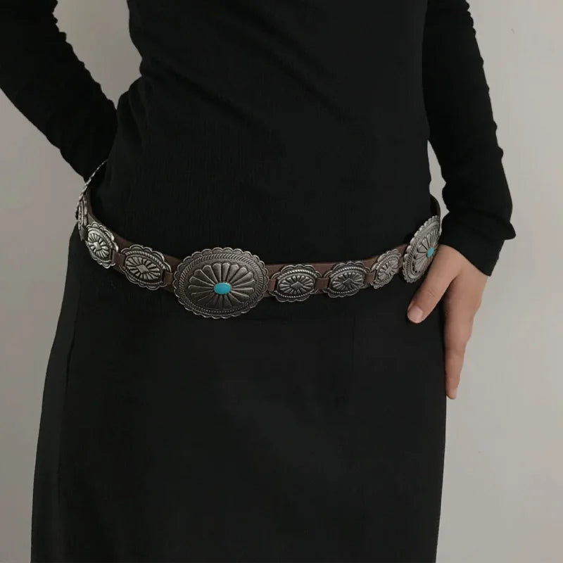 Rock Retro Heavy metal band cowboy cowgirl Ladie's Belts Waist Decorative Girdle Hit hot Pung Pu Leather For Jeans Accessories